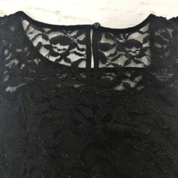 Lily Rose Black Lace Fit & Flare Dress size S - Picture 3 of 6